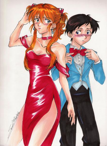 manga theme timide