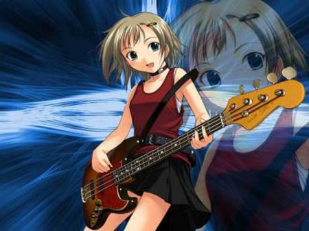 manga theme guitare