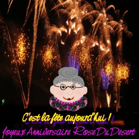 Joyeux Anniversaire RoseDuDesert (Mamie)
